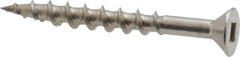 Value Collection - #8 Flat Head, Square Drive Stainless Steel Deck Screw - Eagle Tool & Supply