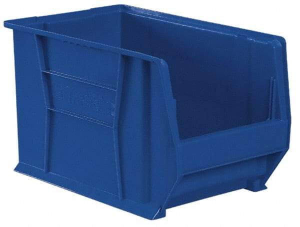 Akro-Mils - 200 Lb. Load Capacity, 20" Deep, Red Polymer Hopper Stacking Bin - 6" High x 12-3/8" Wide x 20" Long - Eagle Tool & Supply