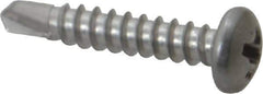 Value Collection - #6, Pan Head, Phillips Drive, 3/4" Length Under Head, #2 Point, Self Drilling Screw - Grade 410 Stainless Steel - Eagle Tool & Supply