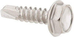 Value Collection - #10, Hex Washer Head, Hex Drive, 3/4" Length Under Head, #3 Point, Self Drilling Screw - Grade 410 Stainless Steel - Eagle Tool & Supply
