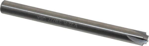 Hertel - 1/32" Radius, 3/16" Mill Diam, 4 Flute Solid Carbide Corner Rounding End Mill - Single End, Uncoated, 1/8" Tip Diam, 2" OAL, 3/16" Shank Diam - Eagle Tool & Supply