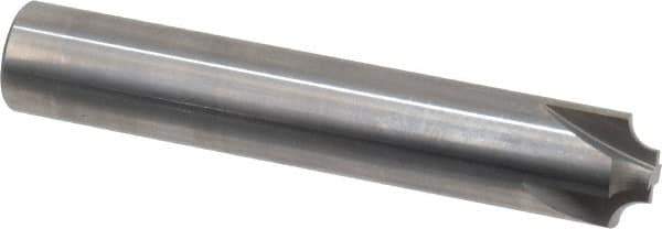 Hertel - 5/32" Radius, 5/8" Mill Diam, 4 Flute Solid Carbide Corner Rounding End Mill - Single End, Uncoated, 3-1/2" OAL, 5/8" Shank Diam - Eagle Tool & Supply