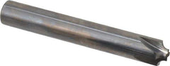 Hertel - 3/32" Radius, 3/8" Mill Diam, 4 Flute Solid Carbide Corner Rounding End Mill - Single End, Uncoated, 3/16" Tip Diam, 2-1/2" OAL, 3/8" Shank Diam - Eagle Tool & Supply