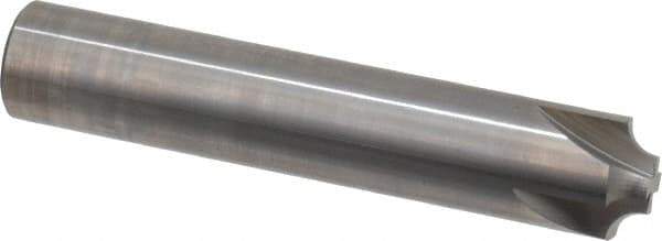 Hertel - 3/16" Radius, 3/4" Mill Diam, 4 Flute Solid Carbide Corner Rounding End Mill - Single End, Uncoated, 3/8" Tip Diam, 4" OAL, 3/4" Shank Diam - Eagle Tool & Supply