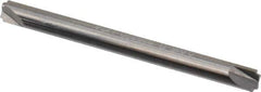 Hertel - 0.015" Radius, 1/8" Mill Diam, 2 Flute Solid Carbide Corner Rounding End Mill - Double End, Uncoated, 1-1/2" OAL, 1/8" Shank Diam - Eagle Tool & Supply