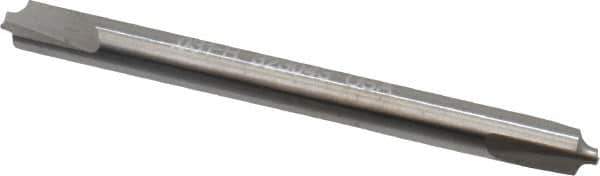 Hertel - 0.031" Radius, 1/8" Mill Diam, 2 Flute Solid Carbide Corner Rounding End Mill - Double End, Uncoated, 1-1/2" OAL, 1/8" Shank Diam - Eagle Tool & Supply
