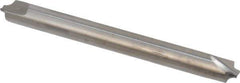 Hertel - 0.055" Radius, 3/16" Mill Diam, 2 Flute Solid Carbide Corner Rounding End Mill - Double End, Uncoated, 2" OAL, 3/16" Shank Diam - Eagle Tool & Supply