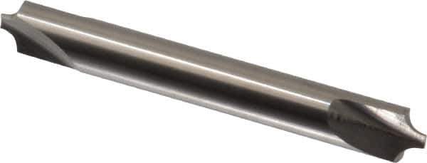 Hertel - 0.109" Radius, 5/16" Mill Diam, 2 Flute Solid Carbide Corner Rounding End Mill - Double End, Uncoated, 2-1/2" OAL, 5/16" Shank Diam - Eagle Tool & Supply