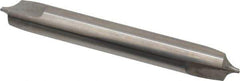 Hertel - 1/8" Radius, 5/16" Mill Diam, 2 Flute Solid Carbide Corner Rounding End Mill - Double End, Uncoated, 2-1/2" OAL, 5/16" Shank Diam - Eagle Tool & Supply