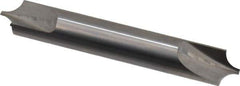 Hertel - 0.156" Radius, 3/8" Mill Diam, 2 Flute Solid Carbide Corner Rounding End Mill - Double End, Uncoated, 2-1/2" OAL, 3/8" Shank Diam - Eagle Tool & Supply