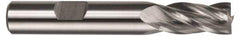 Hertel - 1-1/4", 2" LOC, 1-1/4" Shank Diam, 4-1/2" OAL, 4 Flute, Cobalt Square End Mill - Single End, Uncoated, Spiral Flute, 30° Helix, Centercutting, Right Hand Cut, Right Hand Flute - Eagle Tool & Supply