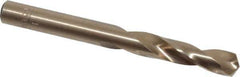 Hertel - 0.277" 135° Spiral Flute Cobalt Screw Machine Drill Bit - Bright Finish, Right Hand Cut, 1-1/2" Flute Length, 2-11/16" OAL, Split Point, Straight Shank - Eagle Tool & Supply