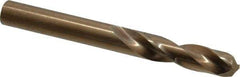 Hertel - 0.316" 135° Spiral Flute Cobalt Screw Machine Drill Bit - Bright Finish, Right Hand Cut, 1-11/16" Flute Length, 2-15/16" OAL, Split Point, Straight Shank - Eagle Tool & Supply