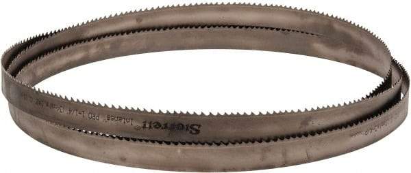 Starrett - 3 to 4 TPI, 14' 6" Long x 1-1/4" Wide x 0.042" Thick, Welded Band Saw Blade - Bi-Metal, Toothed Edge, Modified Tooth Set, Contour Cutting - Eagle Tool & Supply