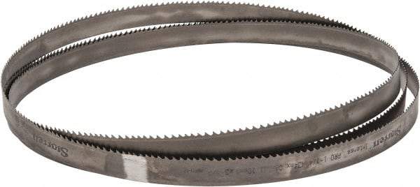 Starrett - 3 to 4 TPI, 15' 8" Long x 1-1/4" Wide x 0.042" Thick, Welded Band Saw Blade - Bi-Metal, Toothed Edge, Modified Tooth Set, Contour Cutting - Eagle Tool & Supply