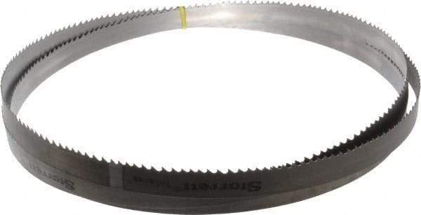 Starrett - 3 to 4 TPI, 12' Long x 1" Wide x 0.035" Thick, Welded Band Saw Blade - Bi-Metal, Toothed Edge, Modified Tooth Set, Contour Cutting - Eagle Tool & Supply