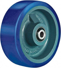 Hamilton - 6 Inch Diameter x 2 Inch Wide, Polyurethane Mold on to Cast Iron Center Caster Wheel - 960 Lb. Capacity, 2-1/4 Inch Hub Length, 1/2 Inch Axle Diameter, Sealed Precision Ball Bearing - Eagle Tool & Supply