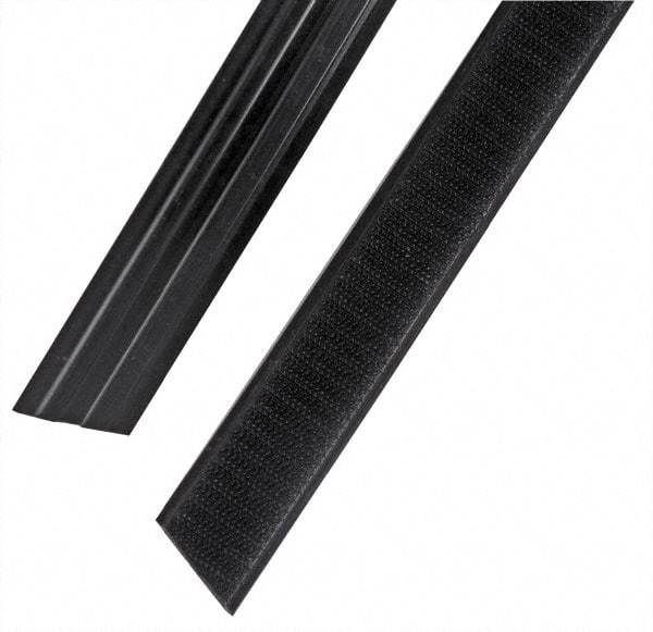 Rubbermaid - 35" Long x 1.1" Wide Microfiber Hook & Loop Replacement Set - Black, Hook & Loop - Eagle Tool & Supply