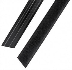 Rubbermaid - 47" Long x 1.1" Wide Microfiber Hook & Loop Replacement Set - Black, Hook & Loop - Eagle Tool & Supply