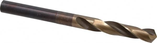 Hertel - 33/64" Drill, 118° Point, Cobalt Silver Deming & Reduced Shank Drill Bit - Eagle Tool & Supply