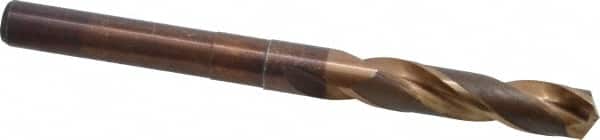Hertel - 35/64" Drill, 118° Point, Cobalt Silver Deming & Reduced Shank Drill Bit - Eagle Tool & Supply