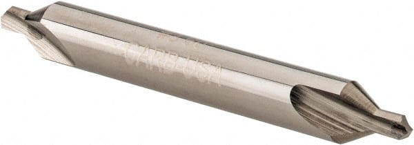 Hertel - #3 Plain Cut 60° Incl Angle Solid Carbide Combo Drill & Countersink - Eagle Tool & Supply