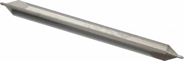 Hertel - #0 Plain Cut 60° Incl Angle Solid Carbide Combo Drill & Countersink - Eagle Tool & Supply