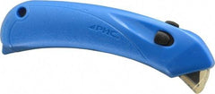 PHC - Springback Safety Cutter - 1/4" Blade, Blue Plastic Handle, 1 Blade Included - Eagle Tool & Supply