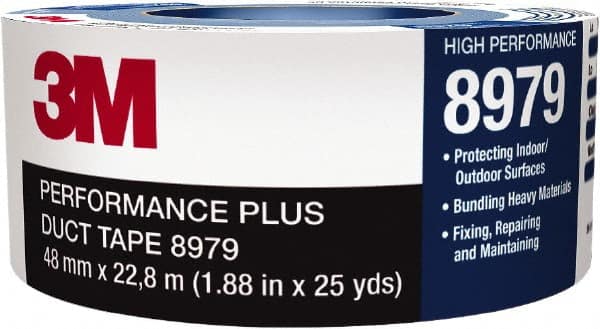 3M - 60 Yd x 24mm x 12.1 mil Blue Duct Tape - Eagle Tool & Supply