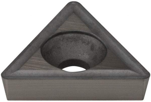 Hertel - TPGH322 Grade HT540B Carbide Boring Insert - Uncoated, 60° Triangle, 11° Relief Angle, 3/8" Inscr Circle, 1/8" Thick, 1/32" Corner Radius - Eagle Tool & Supply