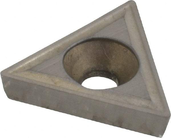 Hertel - TPGH321 Grade HT630B Cermet Boring Insert - Uncoated, 60° Triangle, 11° Relief Angle, 3/8" Inscr Circle, 1/8" Thick, 1/64" Corner Radius - Eagle Tool & Supply