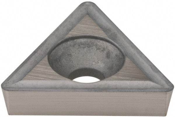 Hertel - TPGH322 Grade HT310B Carbide Boring Insert - Uncoated, 60° Triangle, 11° Relief Angle, 3/8" Inscr Circle, 1/8" Thick, 1/32" Corner Radius - Eagle Tool & Supply