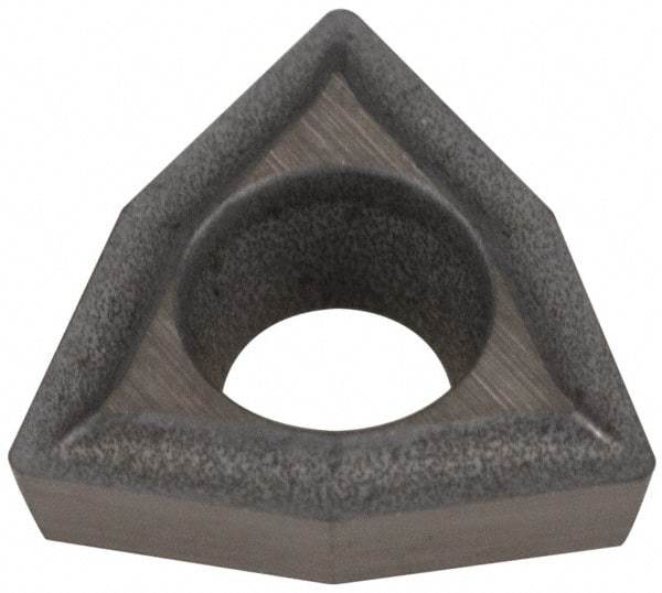 Hertel - WPGT 15105 HF1 HT540B Grade Carbide Boring Insert - Uncoated, Trigon, 80° Incl Angle, 3/16" Inscr Circle, 1/16" Thick, 0.008" Cnr Rad - Eagle Tool & Supply