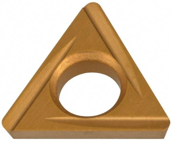 Hertel - TDHH1.280.751 Grade HC620B Carbide Boring Insert - TIN/TIC/TICN/TIN Finish, 60° Triangle, 15° Relief Angle, 5/32" Inscr Circle, 3/64" Thick, 1/64" Corner Radius - Eagle Tool & Supply