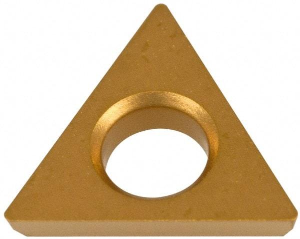 Hertel - TDHB1.280.75.0.5 Grade HC620B Carbide Boring Insert - TIN/TIC/TICN/TIN Finish, 60° Triangle, 15° Relief Angle, 5/32" Inscr Circle, 3/64" Thick, 0.007" Corner Radius - Eagle Tool & Supply