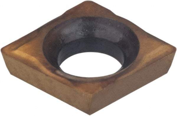 Hertel - CDHH 120605 HP520B Grade Carbide Boring Insert - Diamond, 80° Incl Angle, 5/32" Inscr Circle, .04" Thick, 0.007" Cnr Rad - Eagle Tool & Supply