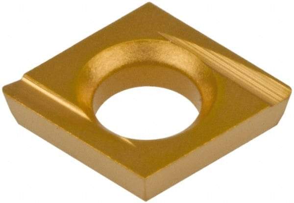 Hertel - CDHH 120605 HC620B Grade Carbide Boring Insert - Diamond, 80° Incl Angle, 5/32" Inscr Circle, .04" Thick, 0.007" Cnr Rad - Eagle Tool & Supply