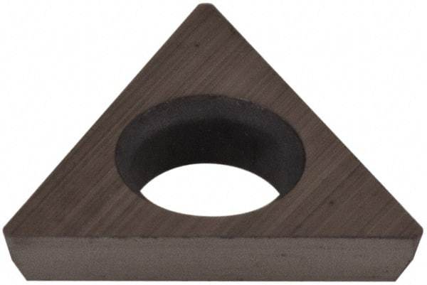 Hertel - TDHB1.280.75.0.5 Grade HT630B Cermet Boring Insert - Uncoated, 60° Triangle, 15° Relief Angle, 5/32" Inscr Circle, 3/64" Thick, 0.007" Corner Radius - Eagle Tool & Supply