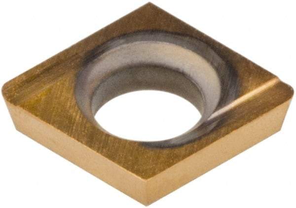 Hertel - CDHH 12061 HP520B Grade Carbide Boring Insert - Diamond, 80° Incl Angle, Left Hand, 5/32" Inscr Circle, .04" Thick, 1/64" Cnr Rad - Eagle Tool & Supply