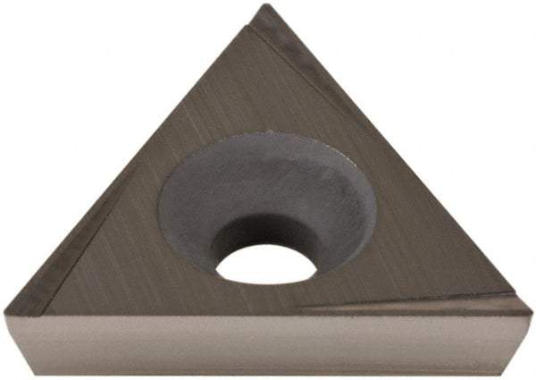 Hertel - TPCG320.5 Grade HT630B Cermet Boring Insert - Uncoated, 60° Triangle, 11° Relief Angle, 3/8" Inscr Circle, 1/8" Thick, 0.007" Corner Radius - Eagle Tool & Supply