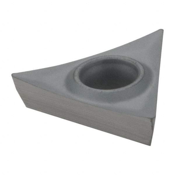 Hertel - TPGT21.50.5 HF2 Grade HT540B Carbide Boring Insert - Uncoated, 60° Triangle, 11° Relief Angle, 1/4" Inscr Circle, 3/32" Thick, 0.007" Corner Radius - Eagle Tool & Supply