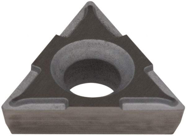 Hertel - TPCH221 Grade HT410B Carbide Boring Insert - Uncoated, 60° Triangle, 11° Relief Angle, 1/4" Inscr Circle, 3/32" Thick, 1/64" Corner Radius - Eagle Tool & Supply