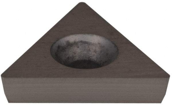 Hertel - TD6P1 Grade HT540B Carbide Boring Insert - Uncoated, 60° Triangle, 11° Relief Angle, 3/8" Inscr Circle, 1/8" Thick, 1/64" Corner Radius - Eagle Tool & Supply