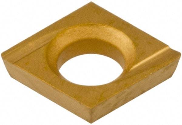 Hertel - CDHH 120605 HC620B Grade Carbide Boring Insert - Diamond, 80° Incl Angle, Left Hand, 5/32" Inscr Circle, .04" Thick, 0.007" Cnr Rad - Eagle Tool & Supply