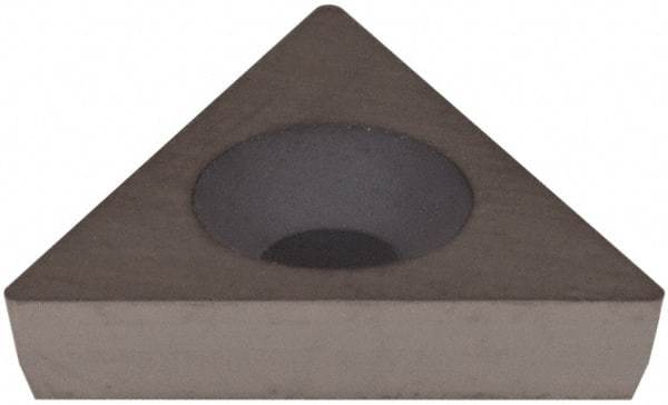 Hertel - TD6P1 Grade HT630B Cermet Boring Insert - Uncoated, 60° Triangle, 11° Relief Angle, 3/8" Inscr Circle, 1/8" Thick, 1/64" Corner Radius - Eagle Tool & Supply