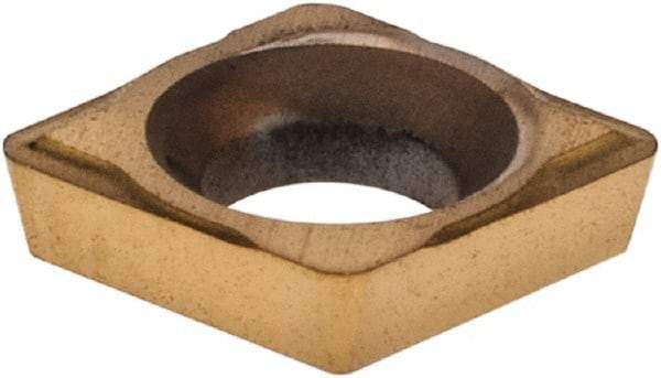 Hertel - CDHH 12061 HP520B Grade Carbide Boring Insert - Diamond, 80° Incl Angle, 5/32" Inscr Circle, 0.0400" Thick, 1/64" Cnr Rad - Eagle Tool & Supply