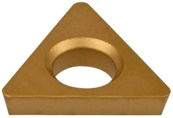 Hertel - TDHB1.280.751 Grade HC620B Carbide Boring Insert - TIN/TIC/TICN/TIN Finish, 60° Triangle, 15° Relief Angle, 5/32" Inscr Circle, 3/64" Thick, 1/64" Corner Radius - Eagle Tool & Supply