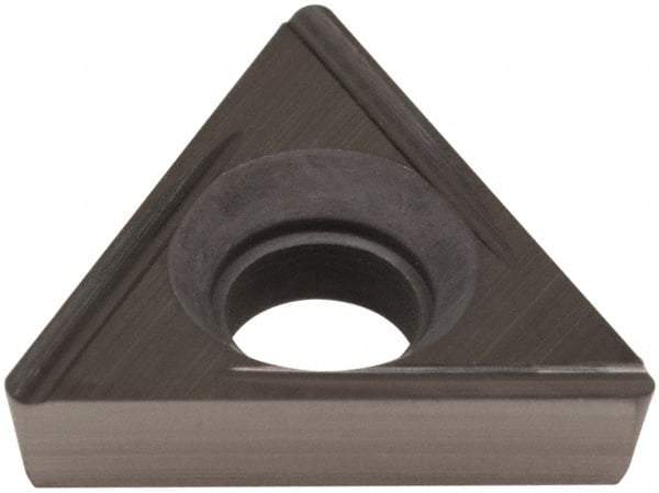 Hertel - TPCG221 Grade HT630B Cermet Boring Insert - Uncoated, 60° Triangle, 11° Relief Angle, 1/4" Inscr Circle, 3/32" Thick, 1/64" Corner Radius - Eagle Tool & Supply