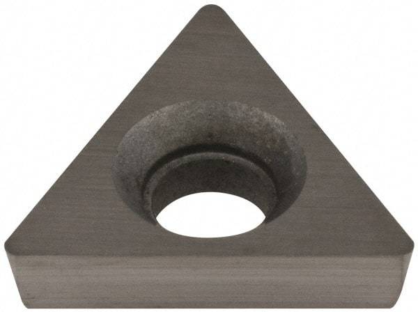 Hertel - TPCB221 Grade HT540B Carbide Boring Insert - Uncoated, 60° Triangle, 11° Relief Angle, 1/4" Inscr Circle, 3/32" Thick, 1/64" Corner Radius - Eagle Tool & Supply