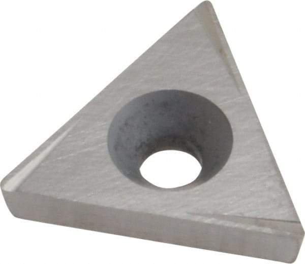Hertel - TPCG321 Grade HT540B Carbide Boring Insert - Uncoated, 60° Triangle, 11° Relief Angle, 3/8" Inscr Circle, 1/8" Thick, 1/64" Corner Radius - Eagle Tool & Supply